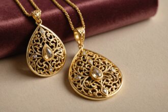 Pendentif en or alliant tradition artisanale et élégance intemporelle
