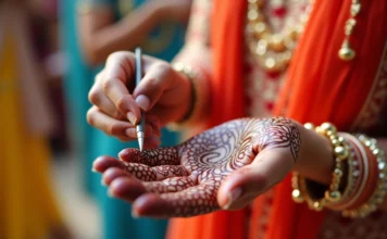 Rituels de beauté : le henné sur les mains dans les cultures mondiales
